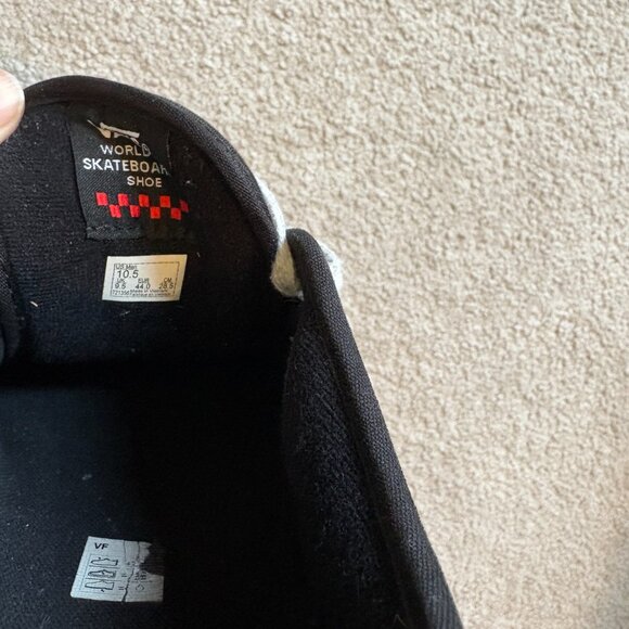 Vans Skate Boarding Shoes Canvas Low Top Men's Size 10.5 Black 721356 - Picture 10 of 10